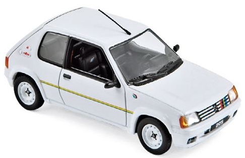 ノレブ1/43 プジョー 205 ラリー 1988 (ホワイト) ｜ミニカー