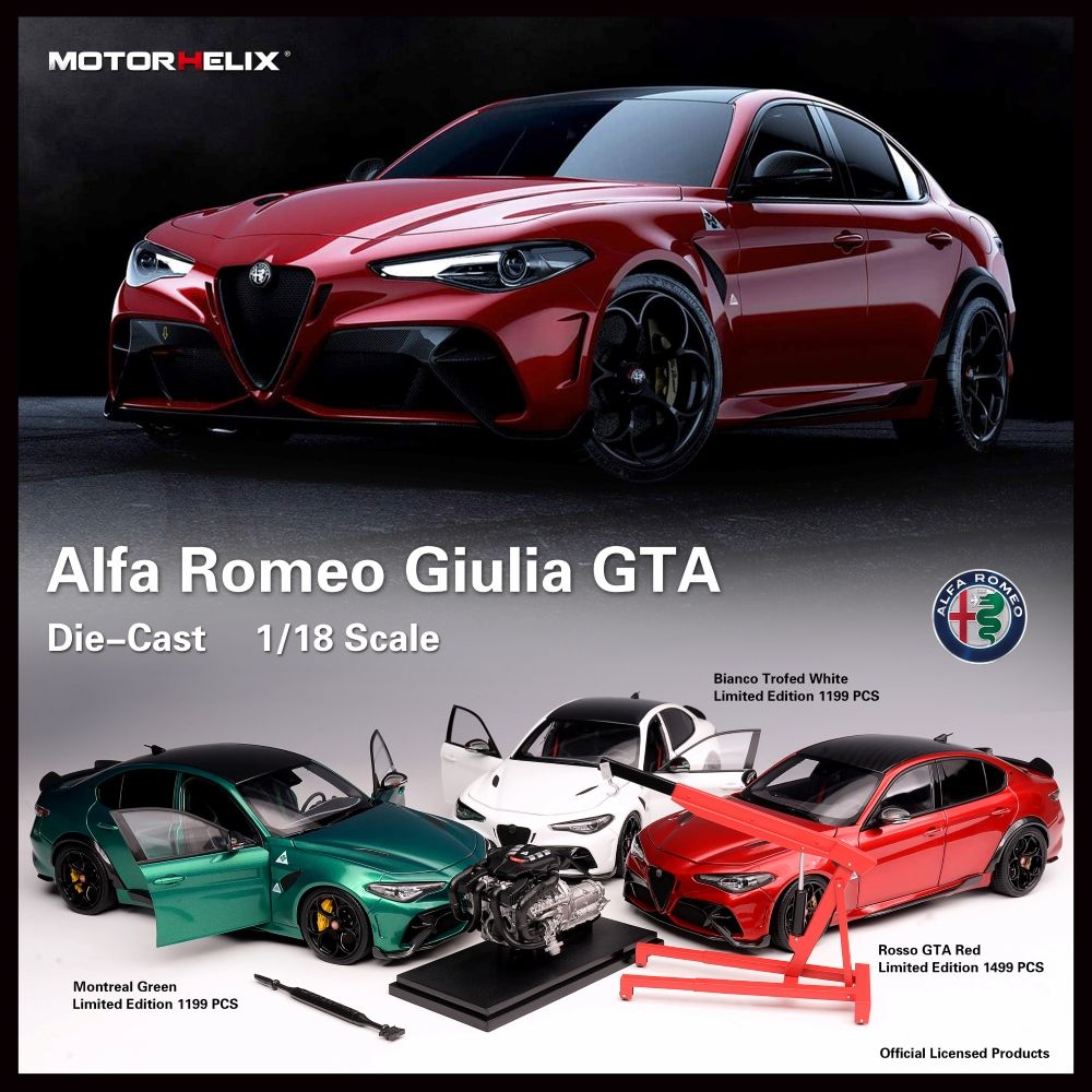 予約 MOTORHELIX 1/18 アルファロメオ ジュリア GTA｜ミニカー