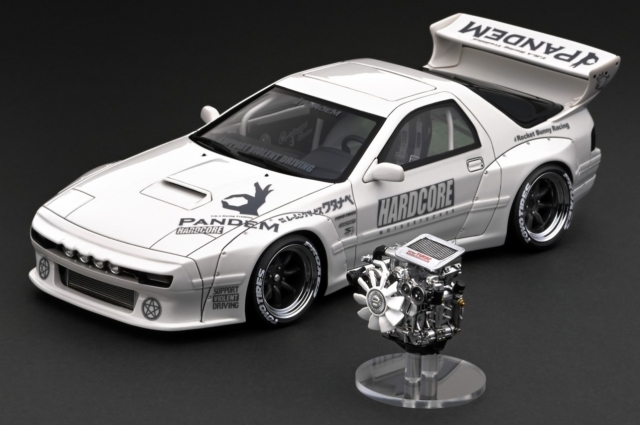 予約 イグニッションモデル1/18 パンデム RX-7 FC3S (ホワイト
