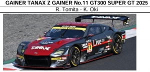 予約 スパーク1/43 スーパーGT 2025 ゲイナー タナックス Z #11