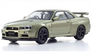 京商製ミニッツAWDGT-R R34V.specⅡニュル ミレニアムジェイド ASC MA-020S 日産スカイライン GT-R R34 ミレニアムジェイド MZP427MJ