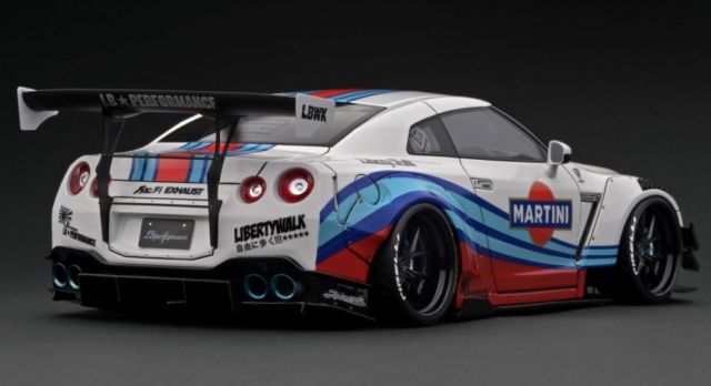予約 イグニッションモデル1/18 LB-WORKS 日産 GT-R R35 タイプ2 (白 