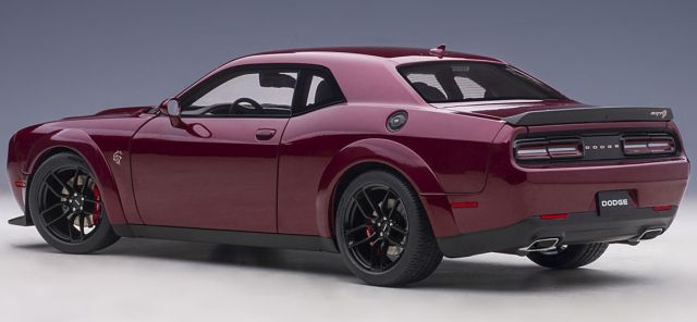 AUTOart 1/18 ダッジ チャレンジャー SRT ヘルキャット ワイドボディ 2018 メタリック・オレンジ/メタリック・グレー・ストライプ  完成品 71736
